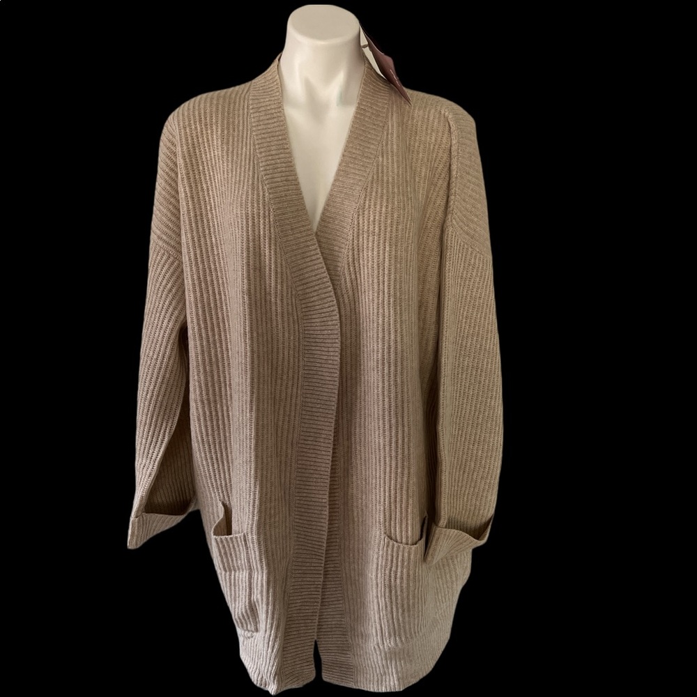 NAP loungewear plush cashmere rib-knit cardigan